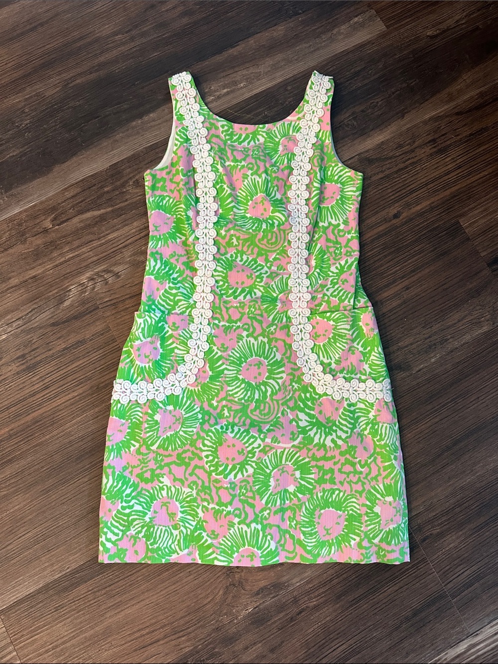 Lilly Pulitzer Cabana Shift Dress Sunny side Lion Print